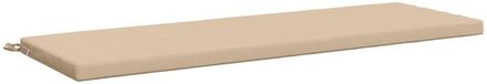 vidaXL - Bankkussen - SOEST - 100% Polyester - Crèmekleurig - 140 x 50 x 5 cm