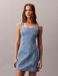 Calvin Klein Jeans Robe longue Femme Coton Bleu S