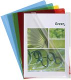Exacompta Showtassen A4 PVC 0-13mm - Geassorteerd (blauw/kristal/geel/rood/groen) - 661000E