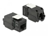 Delock Keystone Module RJ45 jack > LSA Cat.6A UTP black
