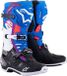 Alpinestars Tech 10 Supervented Schwarz Emaille Blau Lila Weiß US 8