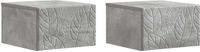 vidaXL Muurbevestigde Nachttafel 2 st Betongrijs 49 x 34,5 x 20 cm