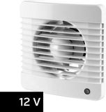 RestantOutlet Badkamerventilator 12V - 125 mm Basic - Wit