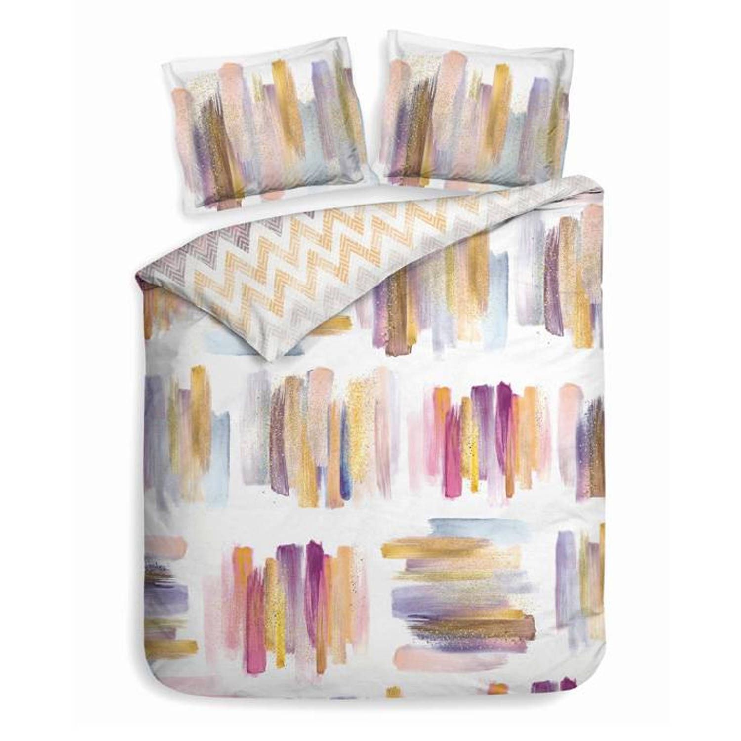 Heckett & Lane Veza Dekbedovertrek - Brushed Wit - 140x200/220 cm - 1 Persoons