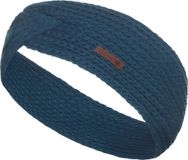 Knit Factory Joy Gebreide Dames Hoofdband - Petrol