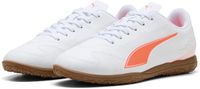 Puma Vitoria II IT Zaalvoetbalschoenen Junior Wit/Oranje Maat 29
