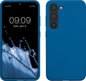kwmobile telefoonhoesje geschikt voor Samsung Galaxy S23 - Hoesje met siliconen coating - Smartphone case in rifblauw
