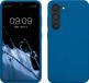 kwmobile telefoonhoesje geschikt voor Samsung Galaxy S23 - Hoesje met siliconen coating - Smartphone case in rifblauw
