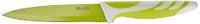 Ibili keukenmes met lemmetbeschermhoes, 12,5 cm, roestvrij staal, wit/groen, 15 x 5 x 3 cm, 2 stuks
