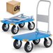 HIGHER Transportwagen - plateauwagen - inklapbaar - 450 kg - lichtblauw