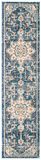 Safavieh Madison Collection Distressed Blue and Light Blue 122 x 183 cm Rug