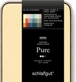 Schlafgut Pure Jersey Topper Hoeslaken L - 140x200 - 160x220 Geel