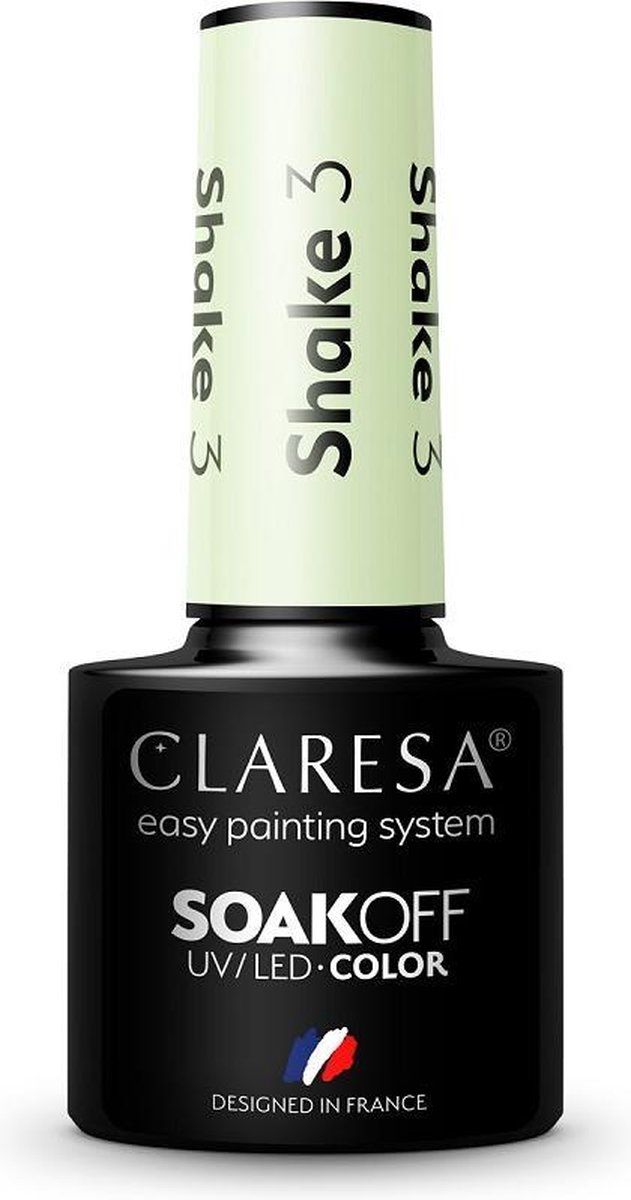 Claresa Soak Off UV/LED Schuddende hybride vernis 3 5g