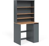 Vicco Viktor Wasmachinekast – 93.6 x 88.2 cm 2 delen met kast en plank Antraciet/gouden eik