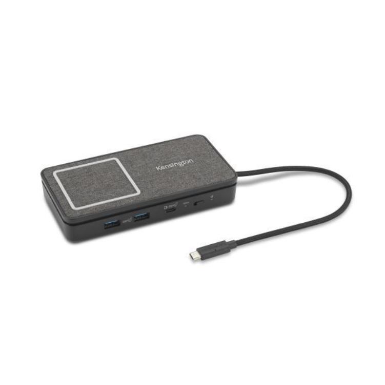 Kensington SD1700P USB-C Dual 4K Portable Mobile Dock with Qi Charging - 100W