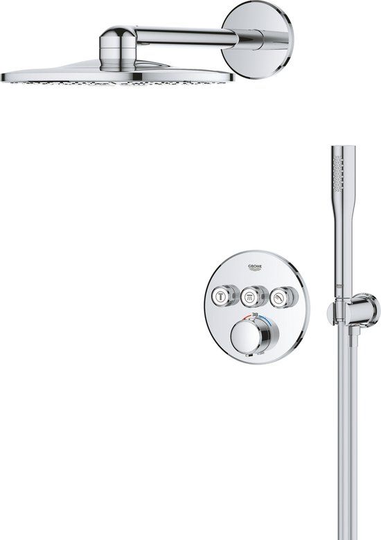 GROHE Precision SmartControl inbouw douchesysteem - Rond - Chroom