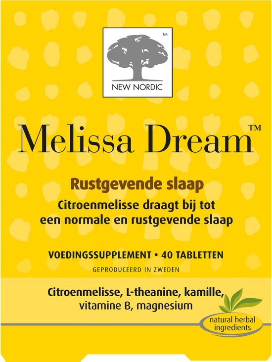 New Nordic Melissa Dream Tabletten 40st