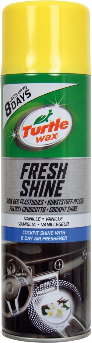 Turtle Wax Fresh Shine Vanille - Interieurreiniger Dashboard Glans en Autogeur Spray Luchtverfrisser