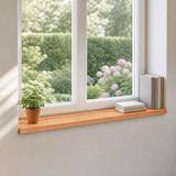vidaXL - Raamprofielen - 2 stuks - Gevoerd - 120 x 30 x 2 cm - Massief beukenhout