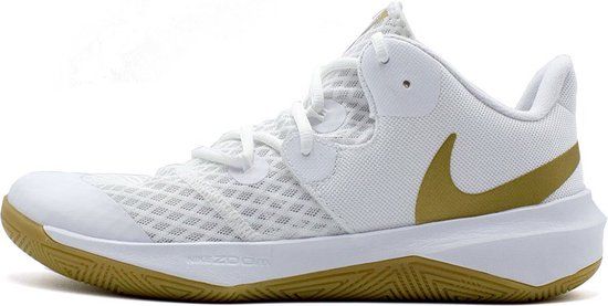 NIKE Zoom Hyperspeed Court LE Volleybalschoenen - White / Metallic Gold - Heren - EU 44