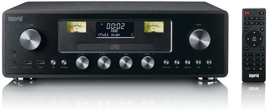 Imperial Dabman 280CDBK DAB+/FM radio met CD-speler, USB, Bluetooth en ASA functie - Zwart