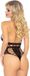 Leg Avenue Net backless thong teddy