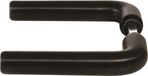 Axa Deurkruk L - Geanodiseerd Geslepen F8 Zwart - 127mm