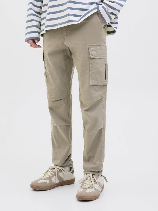 JACK & JONES Ace Tucker Cargoa loose fit - heren cargo broek - beige