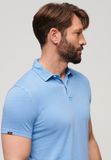 Superdry Studios Jersey Korte Mouw Poloshirt Blauw S Man