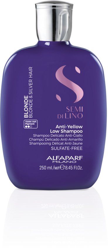 Alfaparf Milano Semi Di Lino Blonde Anti-Yellow Low Zilvershampoo 250 ml