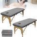Set de 2 housses de protection pour fauteuils de massage, avec ouverture, dimensions 80 x 190 cm. Housse de protection lavable, hydrofuge et résistante à l'huile, adaptée aux tables de beauté et aux bancs de thérapie