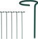 Relaxdays Plantensteun set van 6 - Klimplantensteun metaal 40 cm lang - Rozen donkergroen