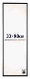 Dutch Frame Factory Fotolijst 33x98 cm - Kunststof - Zwart Hoogglans - Easy