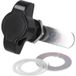Serrure pour casier Siso 300 Ø 19 x 25 mm, noir DIN gauche