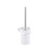 Ibergrif M31010W-Frost Toilet Brush and Holder, White