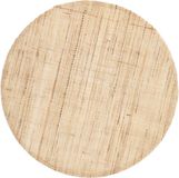 Home Delight Set de 6 sets de table ronds en lin naturel