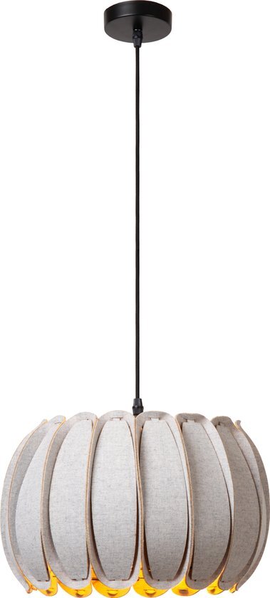 Lucide SPENCER - Hanglamp - Ø 30 cm - 1xE27 - Grijs