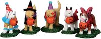 Lemax Trick Or Treating Dogs Set De 5