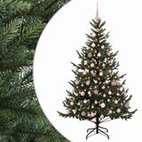 vidaXL Kunstkerstboom met kerstbal 240 cm 300 LED's Warmwit