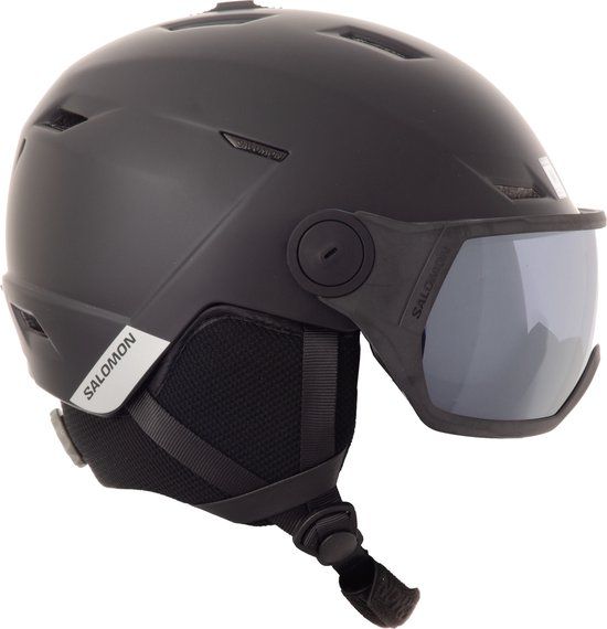 Salomon Pioneer Lt Visor Skihelm Unisex Matzwart Maat 56-59 Cm (m)