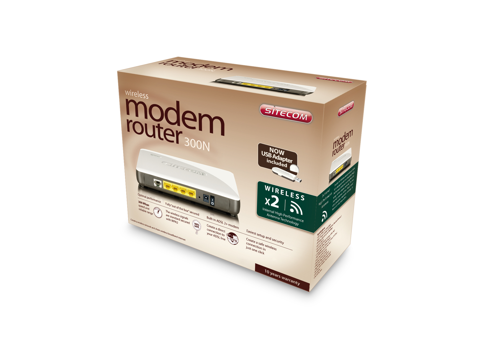 Wireless Modem Router 300N Kit Router kopen? Kieskeurig.nl