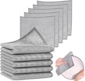 Merkloos / Sans marque Paws & Crafts B.V. 10 stuks Draadvaatdoeken - Grijs - 20x20 cm