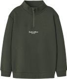 Name It Brody Zip Sweater Junior - Donkergroen - Maat 122/128