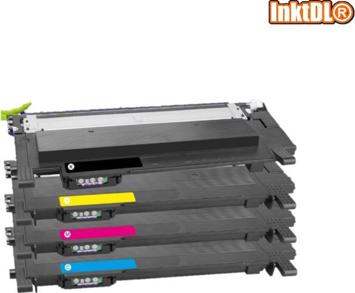 InktDL Compatible XL Multipack Laser toner cartridges voor Samsung CLT-K404S, CLT-C404S, CLT-M404S en CLT-Y404S | Geschikt voor Samsung SL C430, C430W, C430W, C480, C480FN, C480FW, C480W, Samsung Xpress C480, C480FN, C480FW, C480W, C430, C430W