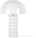 Leitmotiv Tafellamp Gracio - Glanzend wit - Ø30cm - Scandinavisch