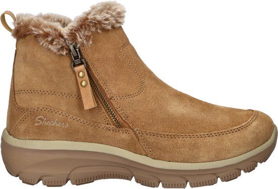 Skechers Easy Going - ol Zip Dames Laarzen - Tan