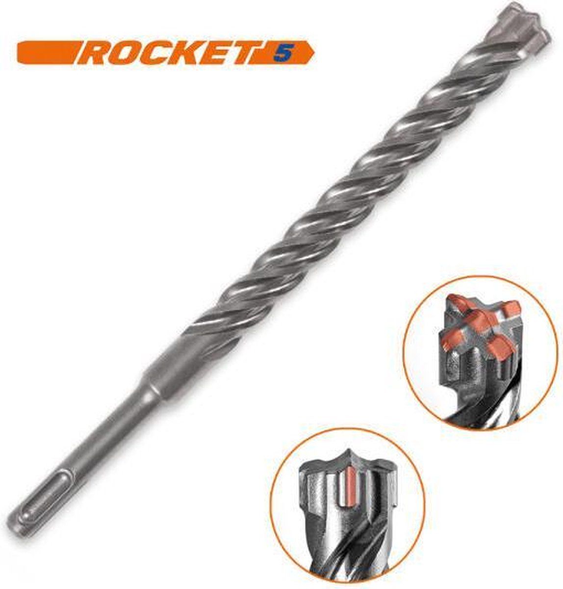 Projahn 83126004 hamerboor Rocket 5 SDS-plus 12 x 600 mm