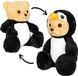 BRUBIES Ours - 25 cm ours en peluche dans un costume de pingouin avec capuche