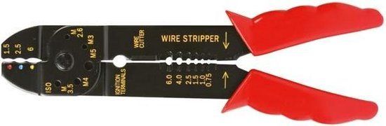 Toolland Multifunctionele krimptang, 4-in-1, voor veelzijdig krimpen en snijden