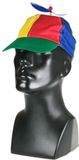 Casque hélicoptère - hélice - coloré - pour adultes - polyester - casquette hélice